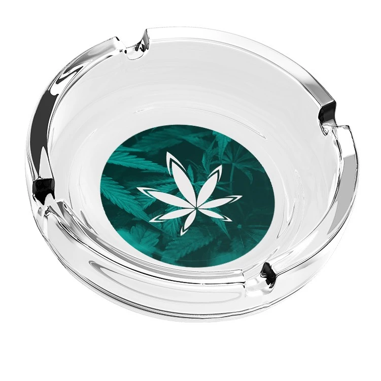 Glass Ashtray With Full Color Imprint 3 Glass Ashtray With Full Color Imprint