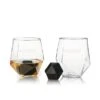 4-Piece Faceted Tumbler & Hexagonal Basalt Stone Set By Viski® 2 4-Piece Faceted Tumbler & Hexagonal Basalt Stone Set By Viski® -Bar Supply Store QPic 176