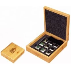Bamboo Whiskey Stone Set
