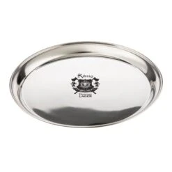 14" Round Stainless Steel Bar Tray