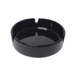 Black Ceramic Ashtray