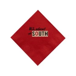 Beverage Napkin - Red - Tradition