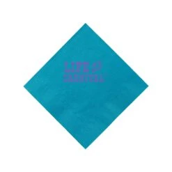 Beverage Napkin - Aqua - Tradition
