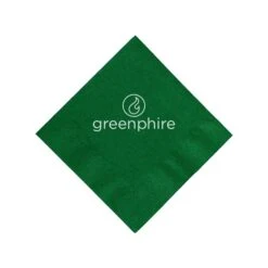 Beverage Napkin - Green - Tradition