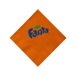 Beverage Napkin - Orange - Tradition