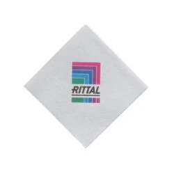 Almost Linen™ Beverage Napkin - White - Digital