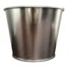 Non-Decorated 5 Quart Galvanized Bucket W/Metal Handle 1 Non-Decorated 5 Quart Galvanized Bucket W/Metal Handle -Bar Supply Store QPic 383