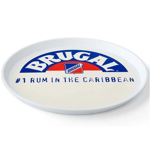 14" Round Serving Tray W/Decal 3 14" Round Serving Tray W/Decal