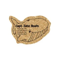 5" Standard Cork Whale Coaster
