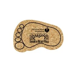 5" Standard Cork Foot Coaster
