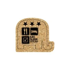 5" Standard Cork Elephant Coaster