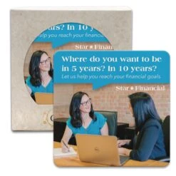 CoasterStone Square Absorbent Stone Coaster - Single (4 1/4"x4 1/4")