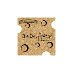 5" Standard Cork Swiss Cheese Coaster