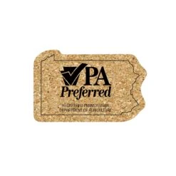 5" Standard Cork Pennsylvania Coaster