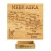 Nebraska Puzzle Coaster Set -Bar Supply Store QPic 571