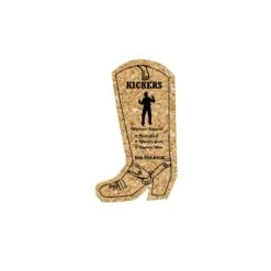 5" Standard Cork Cowboy Boot Coaster