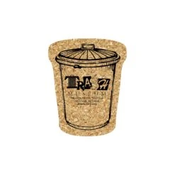 5" Standard Cork Trash Can Coaster