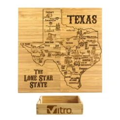 Texas Puzzle Coaster Set