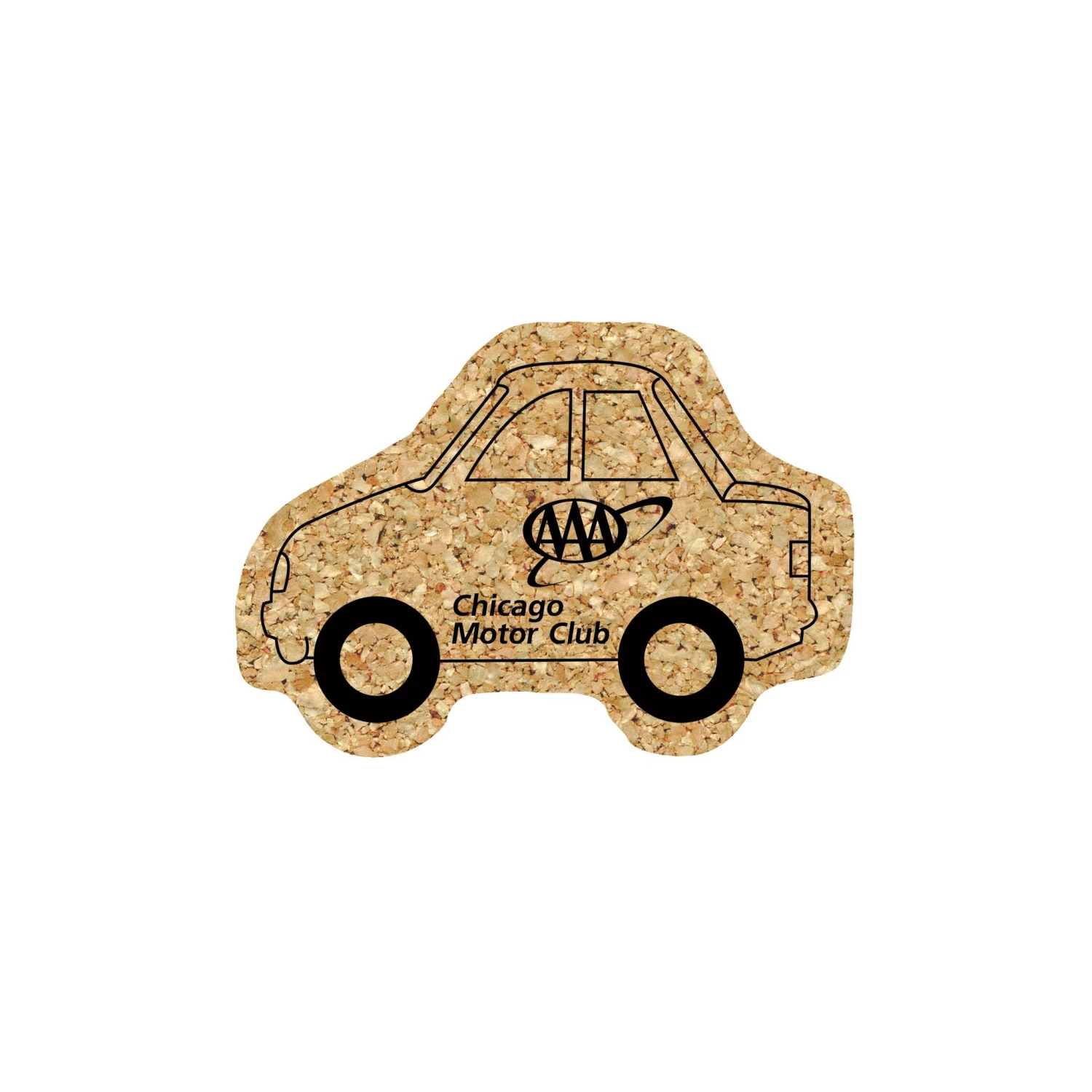 5" Standard Cork Car Coaster 3 5" Standard Cork Car Coaster