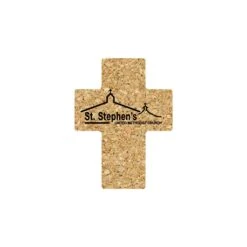 5" Standard Cork Cross Coaster