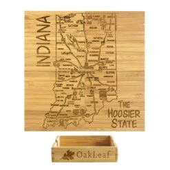 Indiana Puzzle Coaster Set