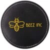 Benson Bonded Leather Round Coaster Single : Single