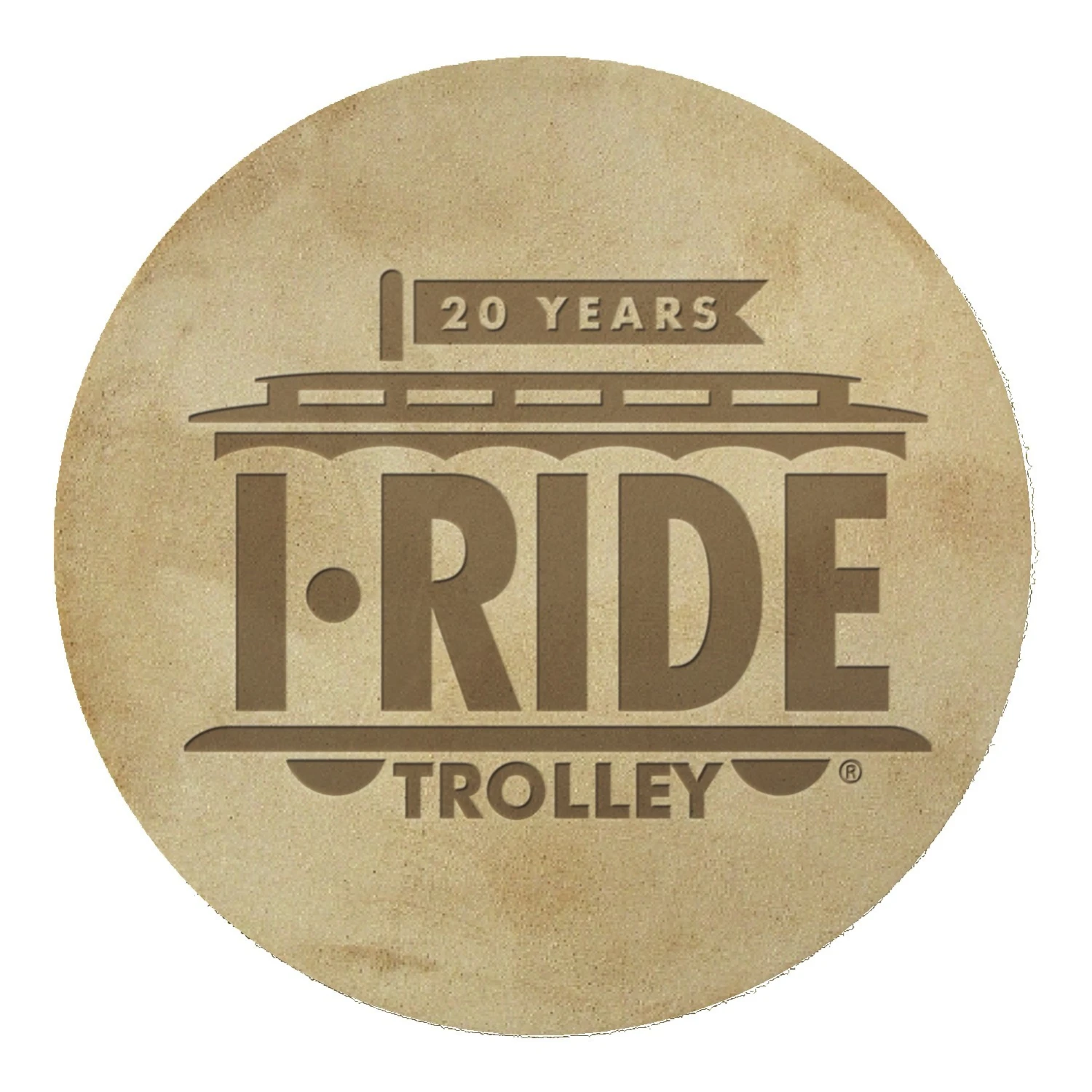 Natural Leather Coaster | Circle | 3 7/8" Dia. 3 Natural Leather Coaster | Circle | 3 7/8" Dia.