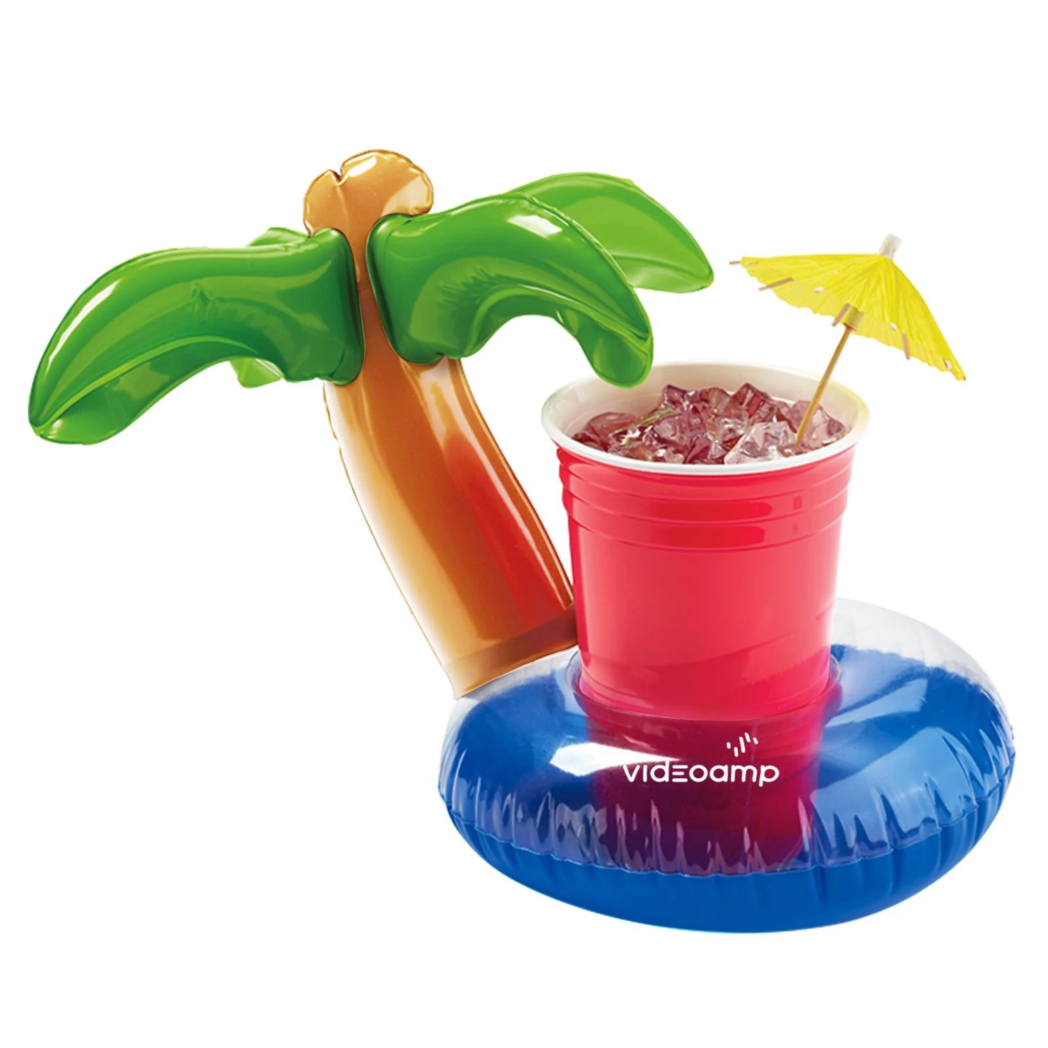 7'' Inflatable Palm Tree Lagoon Beverage Coaster 3 7'' Inflatable Palm Tree Lagoon Beverage Coaster