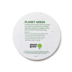 4.75" Seed Paper Circle Coaster