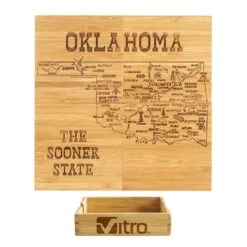 Oklahoma Puzzle Coaster Set