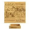 Kansas Puzzle Coaster Set -Bar Supply Store QPic 697