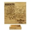 Washington Puzzle Coaster Set -Bar Supply Store QPic 701