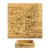 Ohio Puzzle Coaster Set -Bar Supply Store QPic 702