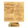 Iowa Puzzle Coaster Set -Bar Supply Store QPic 703
