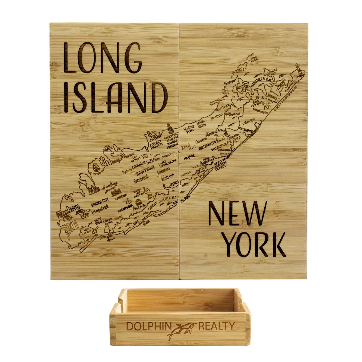 Long Island Puzzle Coaster Set 3 Long Island Puzzle Coaster Set