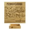 Pennsylvania Puzzle Coaster Set -Bar Supply Store QPic 724