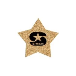 5" Standard Cork Star Coaster