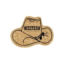 5" Standard Cork Cowboy Hat Coaster