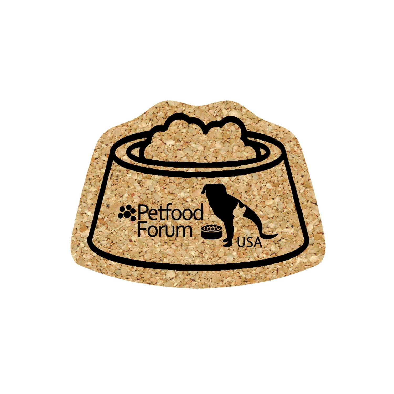 5" Standard Cork Pet Dish Coaster 3 5" Standard Cork Pet Dish Coaster