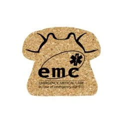 5" Standard Cork Telephone Coaster