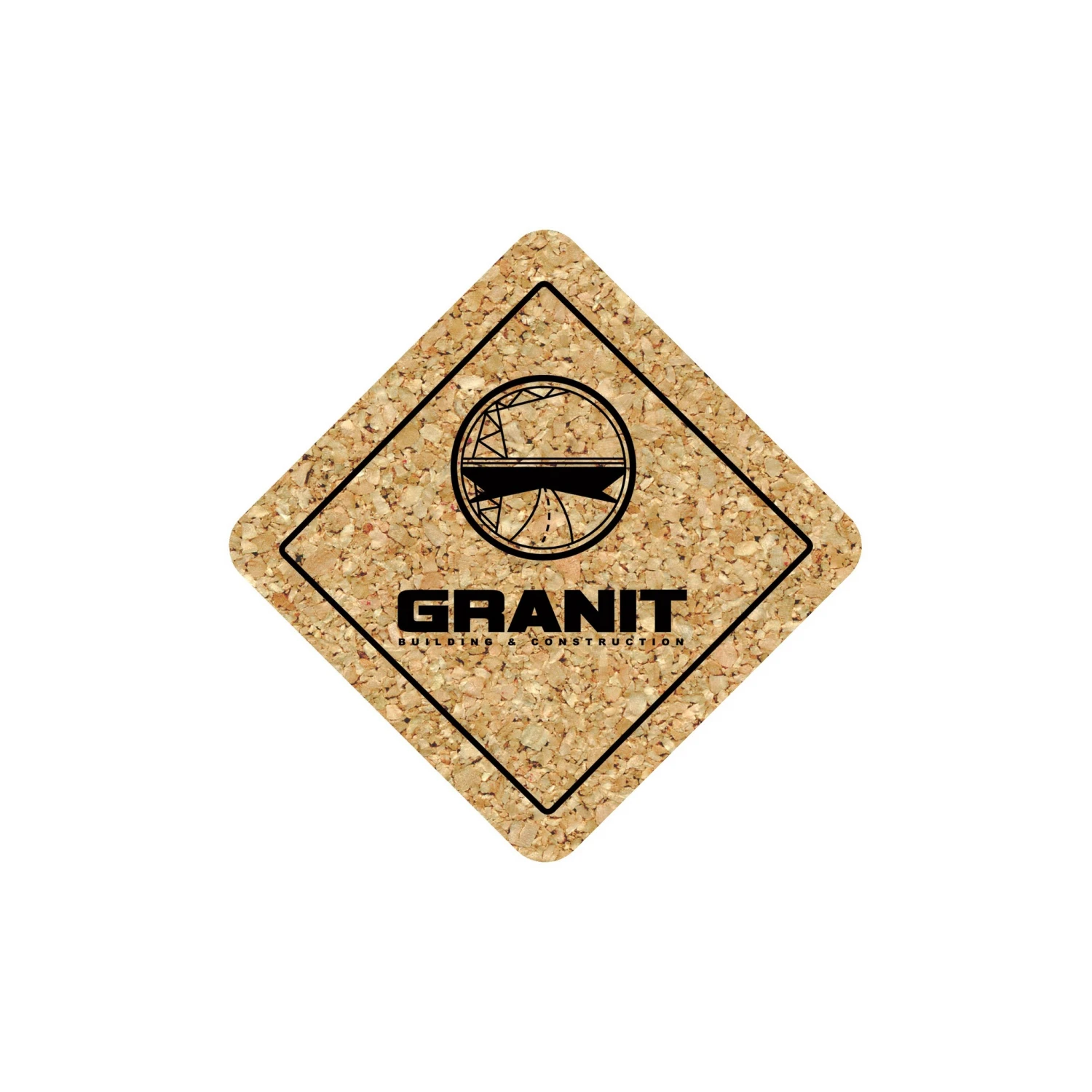 6" Jumbo/King Cork Diamond Coaster 3 6" Jumbo/King Cork Diamond Coaster