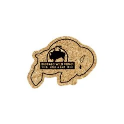 5" Standard Cork Buffalo Coaster