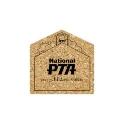 5" Standard Cork Schoolhouse Coaster