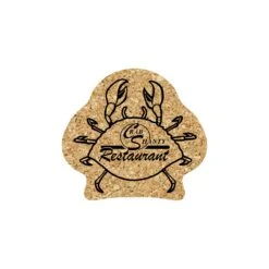 5" Standard Cork Crab Coaster