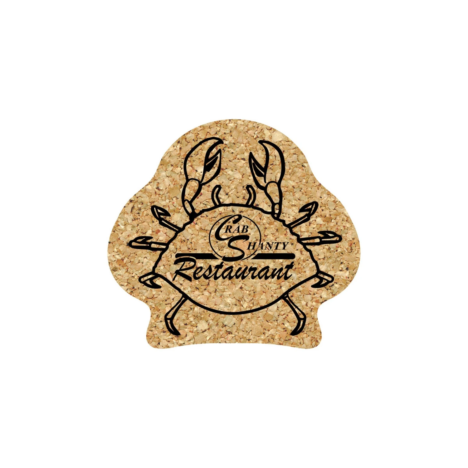 5" Standard Cork Crab Coaster 3 5" Standard Cork Crab Coaster