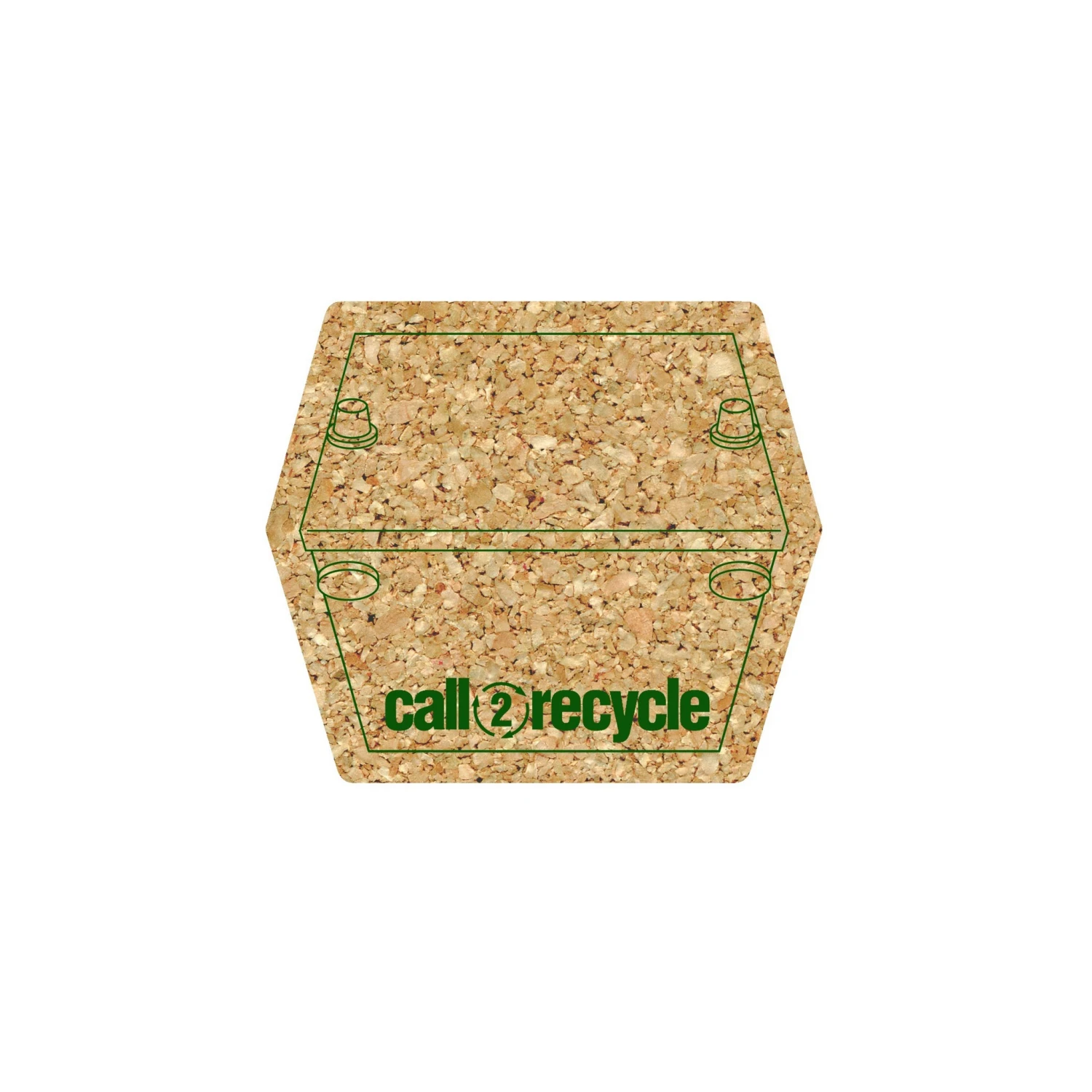 5" Standard Cork Battery Coaster 3 5" Standard Cork Battery Coaster