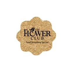 5" Standard Cork Flower Coaster