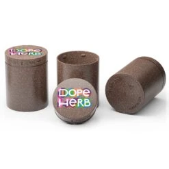 Custom HEMP Plastic CR Jar – 4 Oz