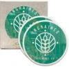 CoasterStone Round Absorbent Stone Coaster - 2 Pack (4 1/4") -Bar Supply Store QPic 831