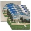CoasterStone Square Absorbent Stone Coaster - 4 Pack (4 1/4"x4 1/4") -Bar Supply Store QPic 835